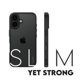 CARE by PanzerGlass iPhone 16 FLAGSHIP Urban Combat-deksel - Transparent / Black Frame