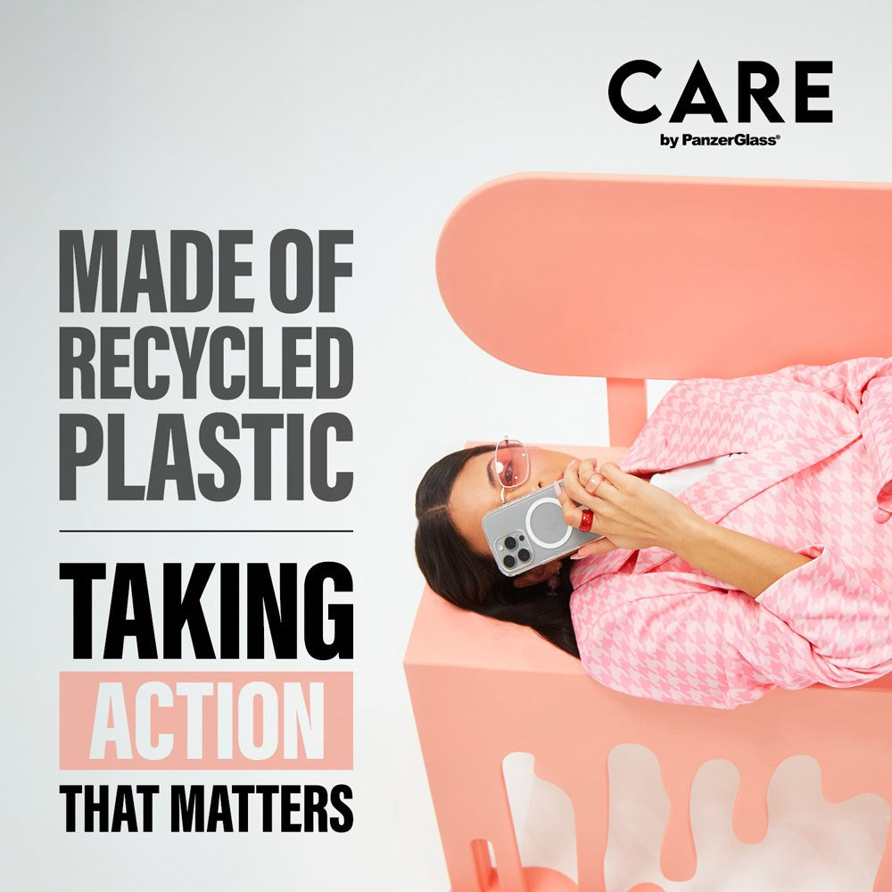 CARE by PanzerGlass iPhone 16 FLAGSHIP Urban Combat Skal - MagSafe Kompatibel -Transparent / Coronet Blue