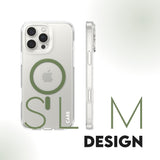 CARE by PanzerGlass iPhone 16 Pro Max FLAGSHIP Urban Combat Skal - MagSafe Kompatibel - Transparent / Piquant Green