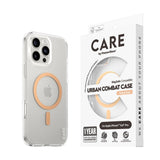 CARE by PanzerGlass iPhone 16 Pro Max FLAGSHIP Urban Combat Skal - MagSafe Kompatibel - Transparent / Peach Fuzz