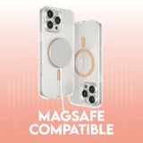 CARE by PanzerGlass iPhone 16 Pro Max FLAGSHIP Urban Combat Skal - MagSafe Kompatibel - Transparent / Peach Fuzz
