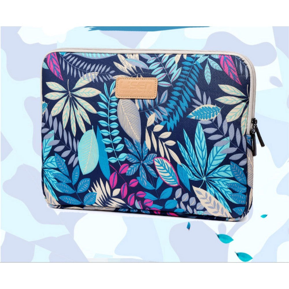 MacBook 13" / Laptop 13" Tech-Protect Lisen Blossom Sleeve (34 x 24 cm) - Dark N´ Blue