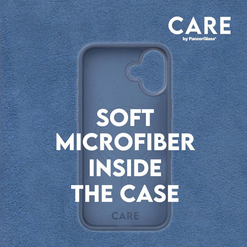 CARE by PanzerGlass iPhone 16 FASHION Fearlessly Fashionable Skal - MagSafe Kompatibel - Coronet Blue
