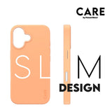 CARE by PanzerGlass iPhone 16 FASHION Fearlessly Fashionable Skal - MagSafe Kompatibel - Peach Fuzz