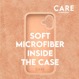 CARE by PanzerGlass iPhone 16 FASHION Fearlessly Fashionable Skal - MagSafe Kompatibel - Peach Fuzz