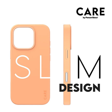 CARE by PanzerGlass iPhone 16 Pro FASHION Fearlessly Fashionable Skal - MagSafe Kompatibel - Peach Fuzz