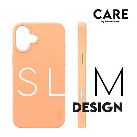 CARE by PanzerGlass iPhone 16 Plus FASHION Fearlessly Fashionable Skal - MagSafe Kompatibel - Peach Fuzz