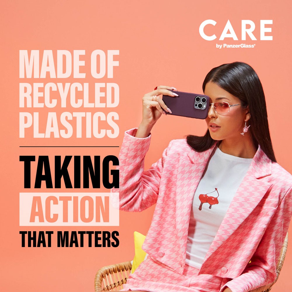 CARE by PanzerGlass iPhone 16 Plus FASHION Fearlessly Fashionable Skal - MagSafe Kompatibel - Peach Fuzz