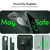 iPhone 15 Pro Max Cyrill Kajuk Mag Hybrid Skal - MagSafe Kompatibel - Forest Green