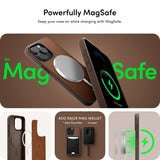 iPhone 15 Pro Max Cyrill Kajuk Mag Hybrid Skal - MagSafe Kompatibel - Saddle Brown