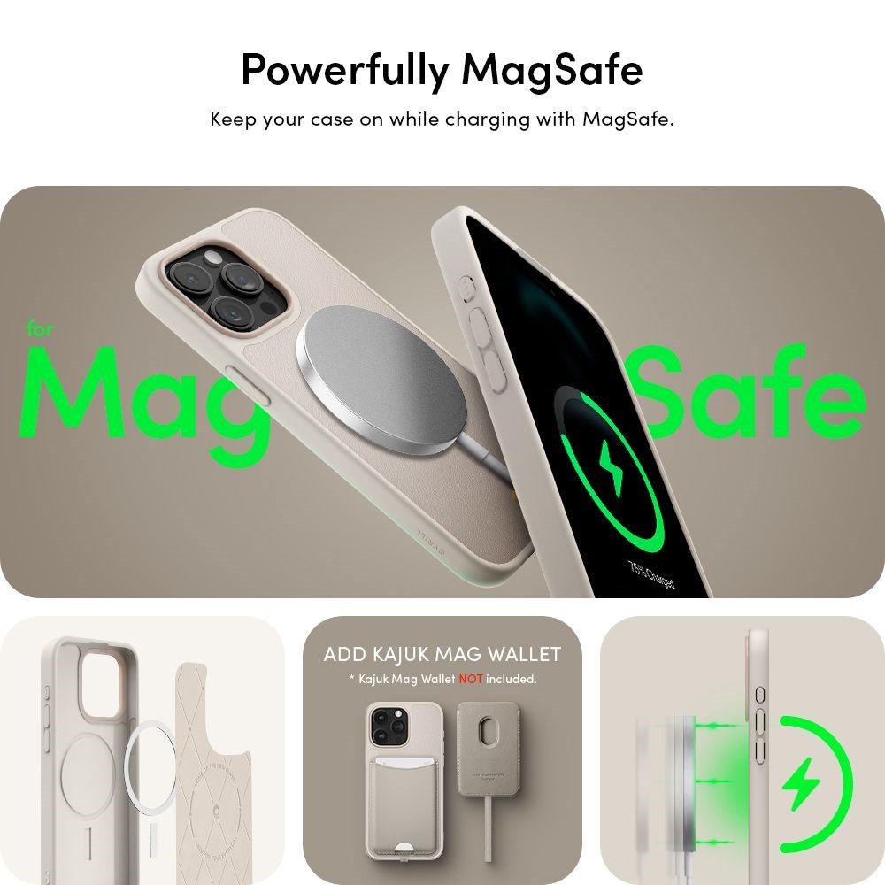 iPhone 15 Pro Cyrill Kajuk Mag Hybrid Skal - MagSafe Kompatibel - Cream