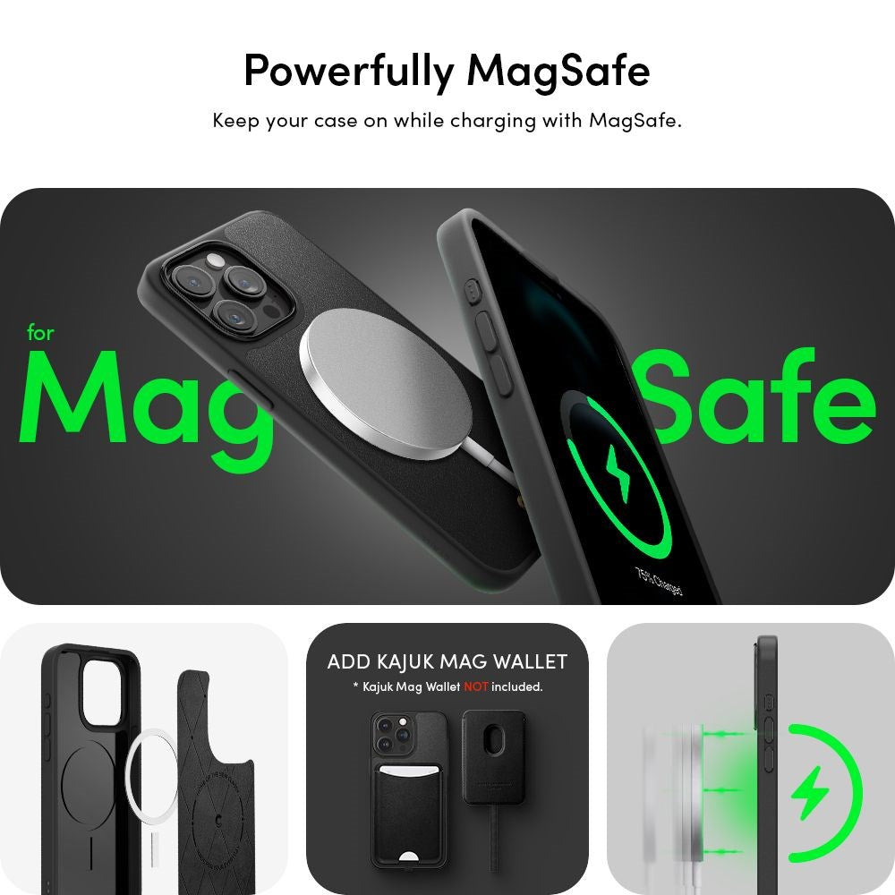 iPhone 15 Pro Cyrill Kajuk Mag Hybrid Skal - MagSafe Kompatibel - Black