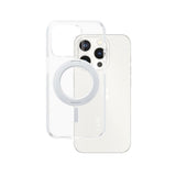 CARE by PanzerGlass iPhone 15 Pro Feature Kickstand Skal - MagSafe Kompatibel - Transparent / Silver