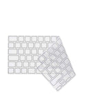 Philbert MacBook Pro 14" / 16" M5-M1 (2026-2021) Tangentbordsskydd - Nordiska Tangenter - Transparent / Svart