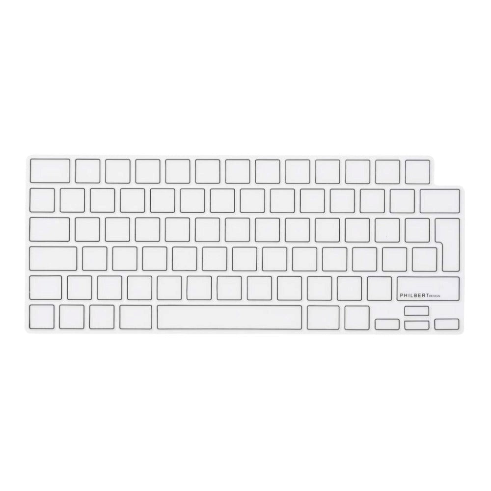 Philbert MacBook Pro 14" / 16" M5-M1 (2026-2021) Tangentbordsskydd - Nordiska Tangenter - Transparent / Svart