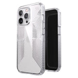 iPhone 13 Pro Speck Presidio Perfect - Clear Grip Case Skal - Antibakteriellt - Transparent