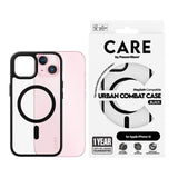 CARE by PanzerGlass iPhone 15 FLAGSHIP Urban Combat Skal - MagSafe Kompatibel - Transparent / Black