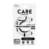 CARE by PanzerGlass iPhone 15 Pro FLAGSHIP Urban Combat Skal - MagSafe Kompatibel - Transparent / White