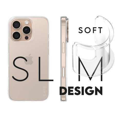 CARE by PanzerGlass iPhone 16 Pro FASHION X-Ray Soft Basic Skal - Genomskinlig