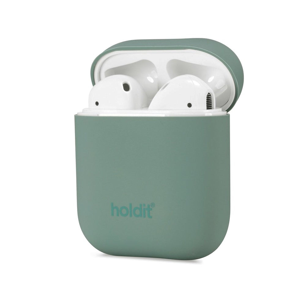 Holdit Nygård Silicone Case för AirPods (1 och 2nd Gen.) - Moss Green