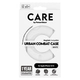 CARE by PanzerGlass iPhone 14 / 13 FLAGSHIP Urban Combat Skal - MagSafe Kompatibel - Transparent / White