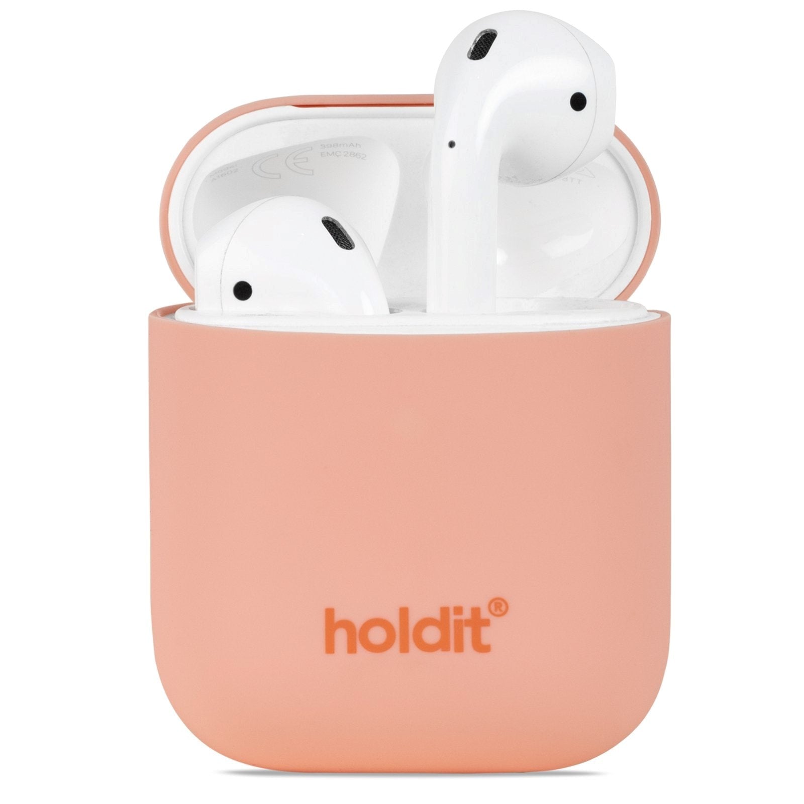 Holdit Nygård Silicone Case för AirPods (1 och 2nd Gen.) - Pink Peach