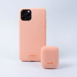 Holdit Nygård Silicone Case för AirPods (1 och 2nd Gen.) - Pink Peach