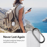 ESR Bounce Apple AirPods (3 Gen.) Silikonfodral m. CARABINER - Vit
