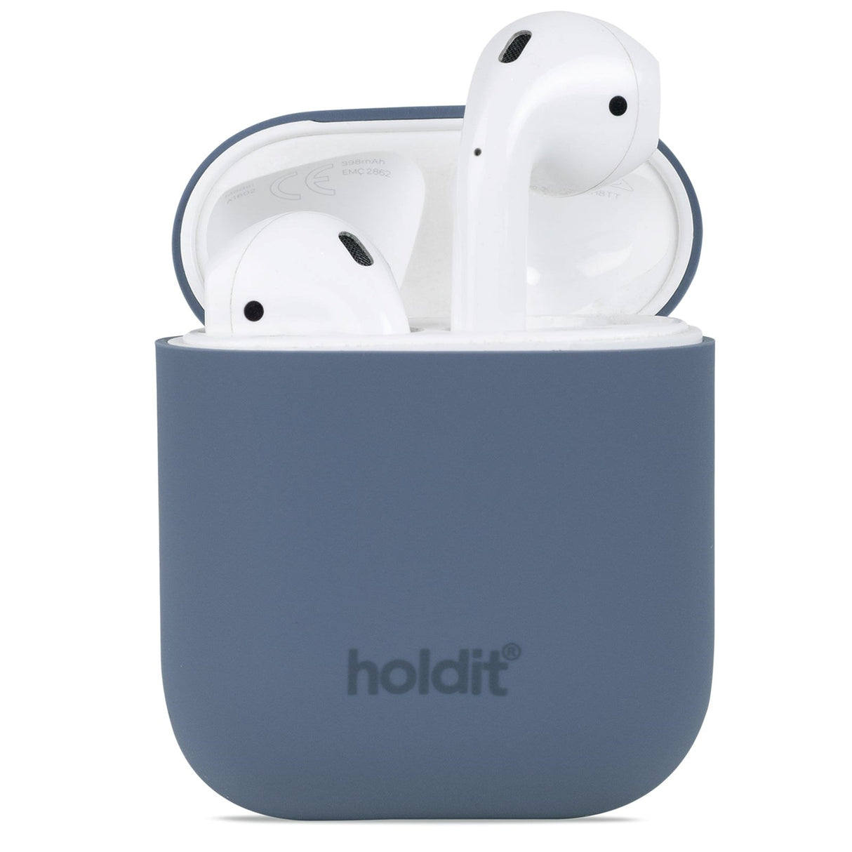 Holdit Nygård Silicone Case för AirPods (1st och 2nd Gen.) - Pacific Blue