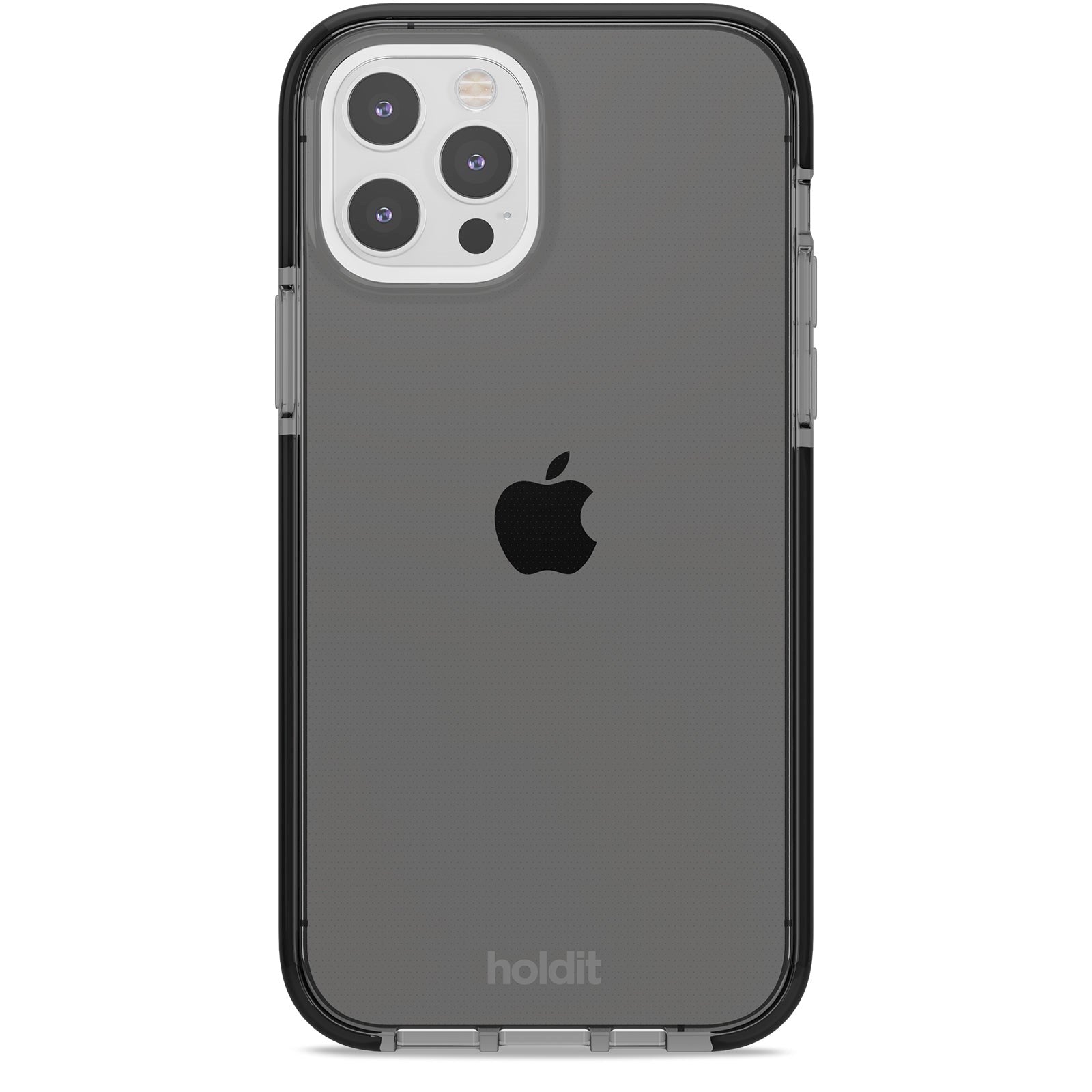 iPhone 12 / 12 Pro Holdit Seethru Skal - Svart