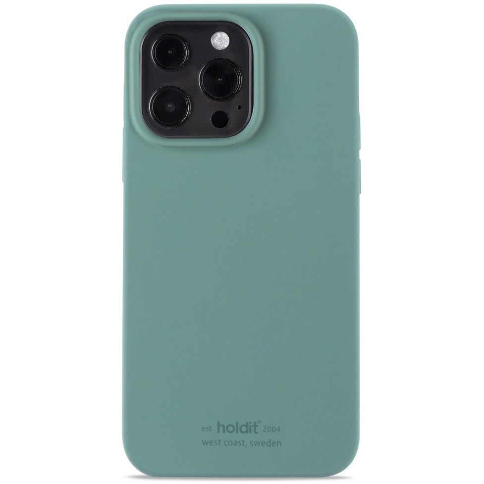 iPhone 13 Pro Holdit Soft Touch Skal Silikon - Moss Green