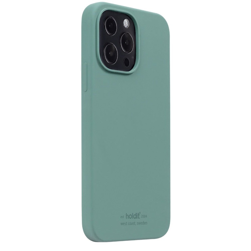 iPhone 13 Pro Holdit Soft Touch Skal Silikon - Moss Green