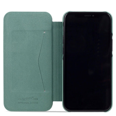 iPhone 13 Pro Holdit Slim Wallet Plånboksfodral - Moss Green