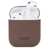 Holdit Nygård Silicone Case för AirPods (1 och 2nd Gen.) - Dark Brown