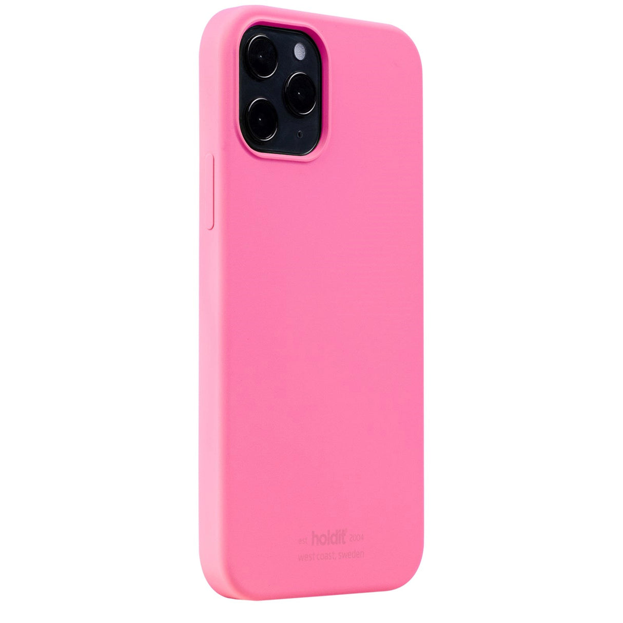 iPhone 12 / 12 Pro Holdit Soft Touch Skal Silikon - Bright Pink