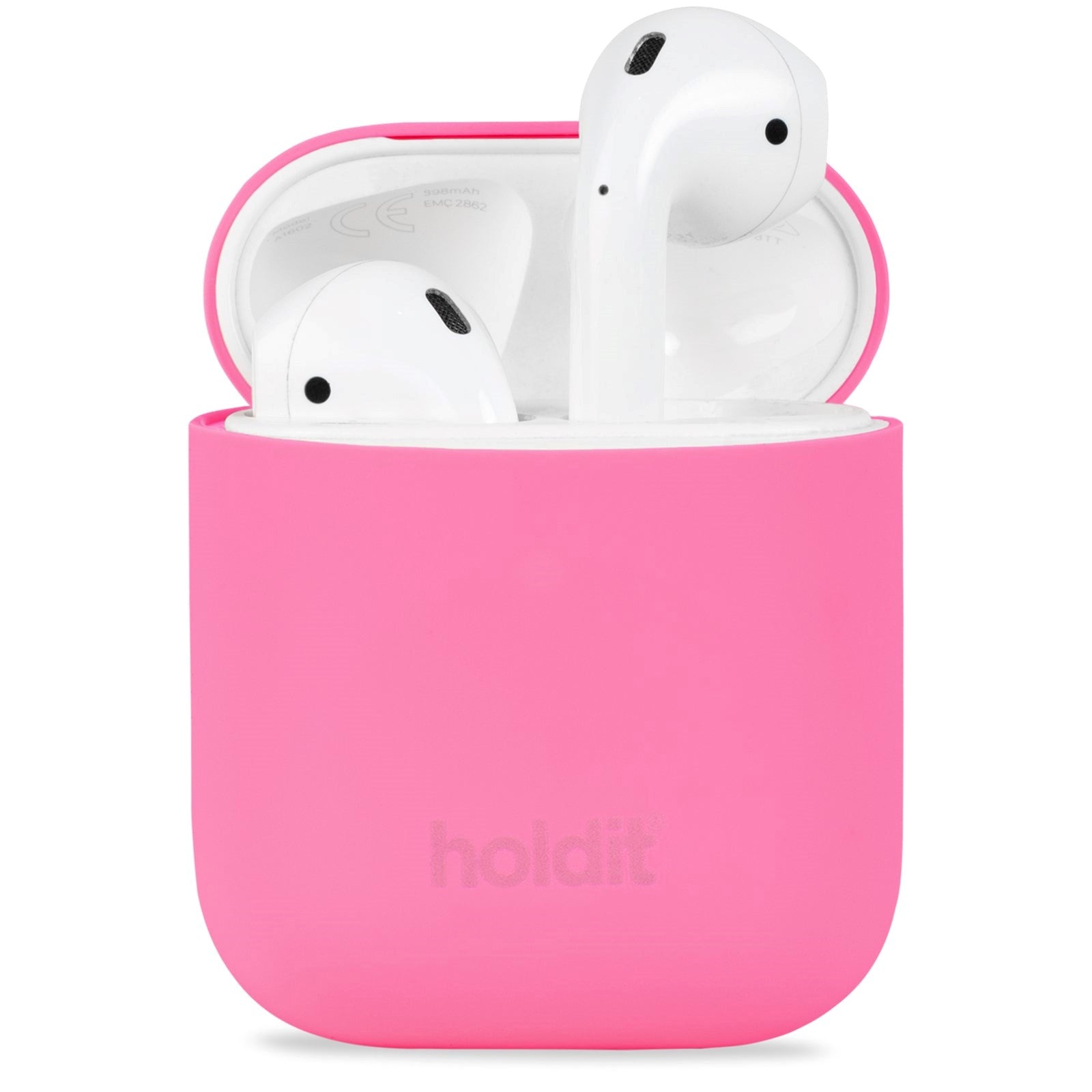 Holdit Nygård Silicone Case för Apple AirPods (1st och 2nd Gen.) - Bright Pink