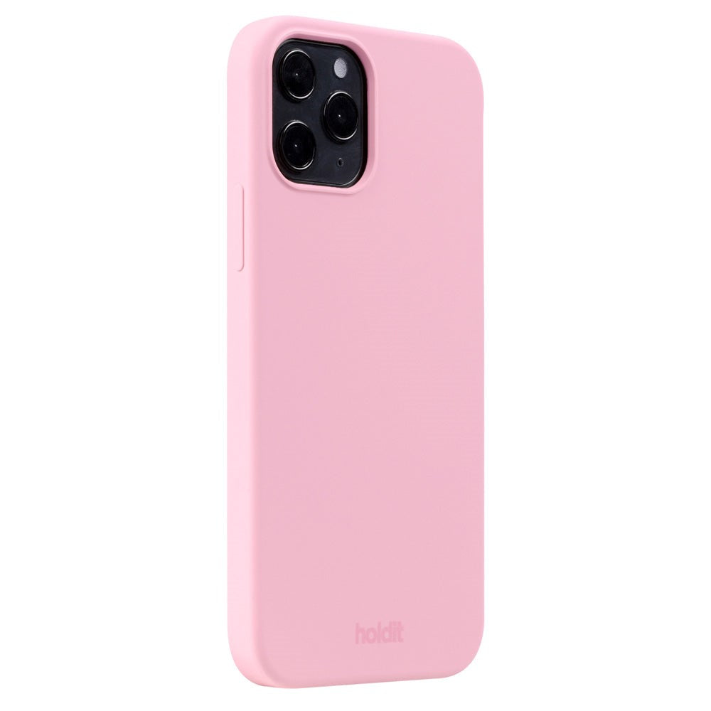 iPhone 12 / 12 Pro Holdit Soft Touch Skal Silikon - Pink