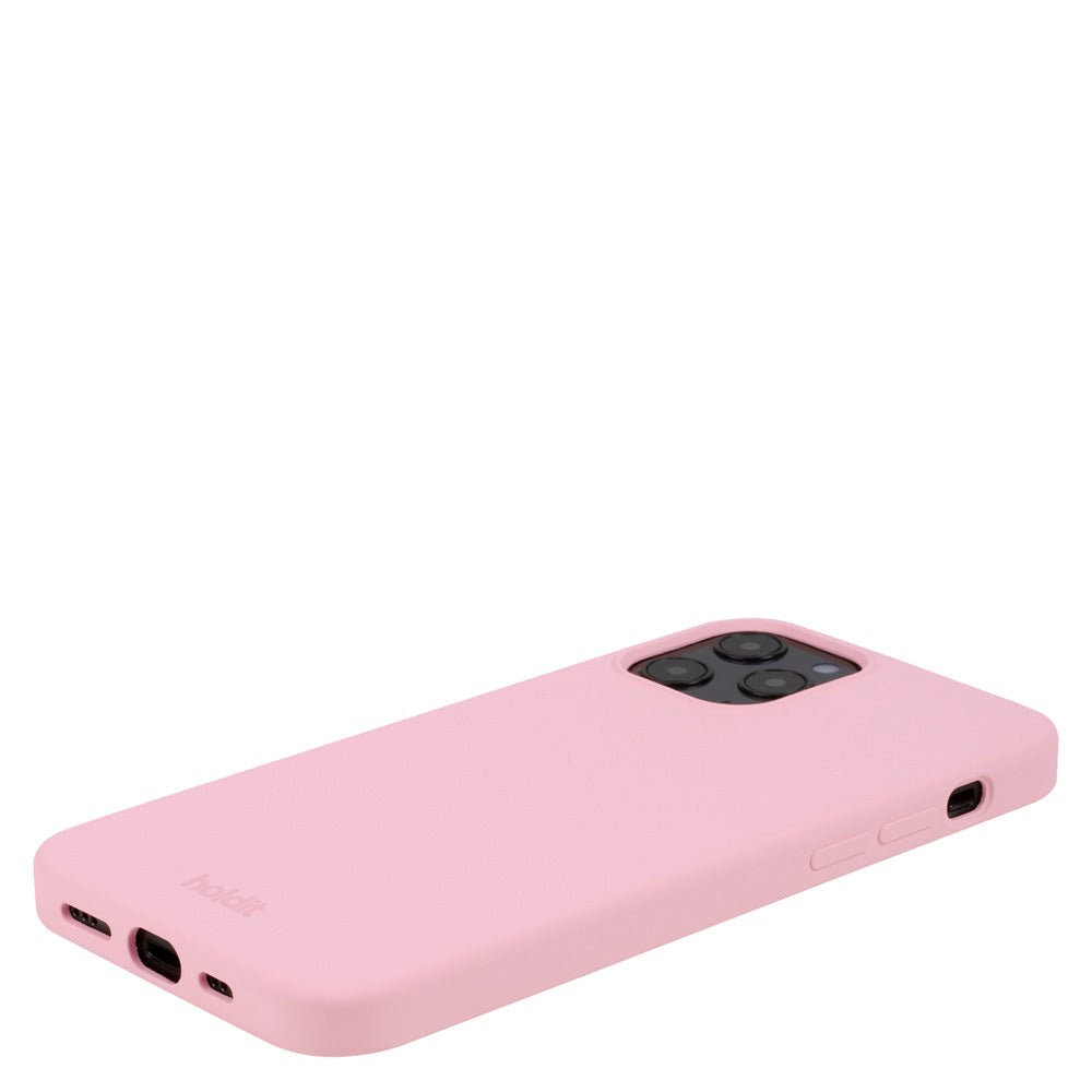 iPhone 12 / 12 Pro Holdit Soft Touch Skal Silikon - Pink