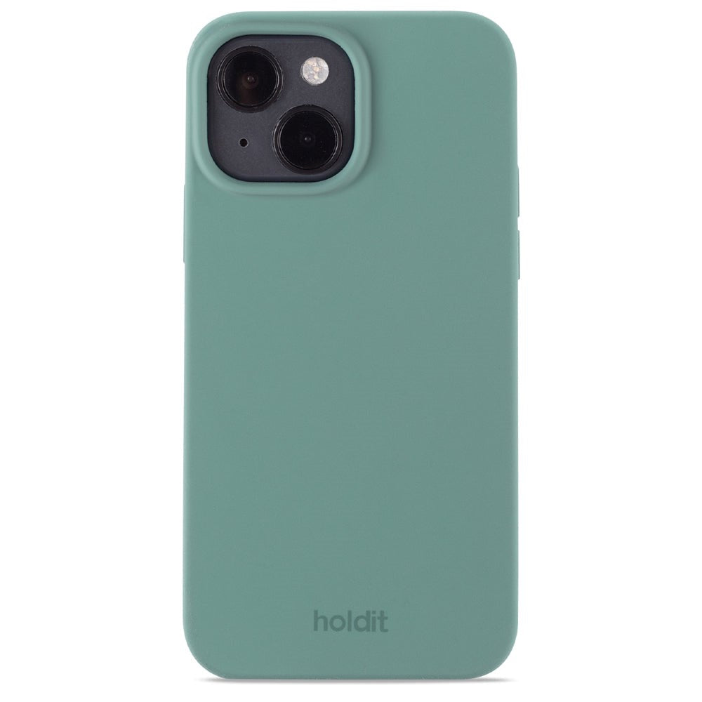 iPhone 14/13 Holdit Soft Touch Skal Silikon - Moss Green