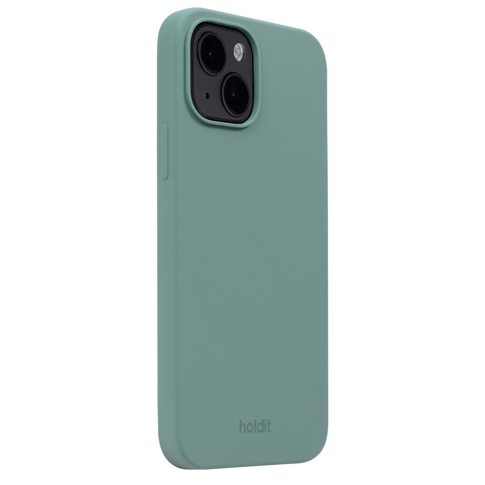 iPhone 14/13 Holdit Soft Touch Skal Silikon - Moss Green