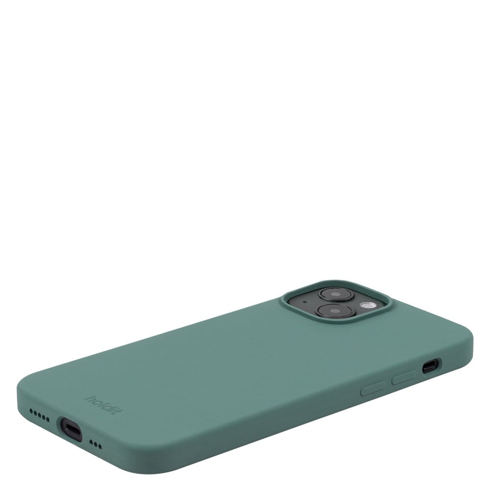 iPhone 14/13 Holdit Soft Touch Skal Silikon - Moss Green