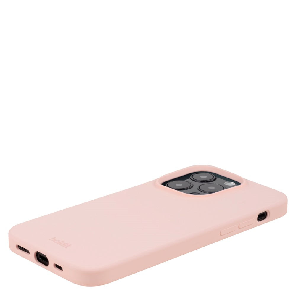 iPhone 14 Pro Holdit Soft Touch Skal Silikon - Blush Pink