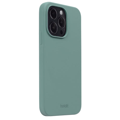 iPhone 14 Pro Holdit Soft Touch Skal Silikon - Moss Green