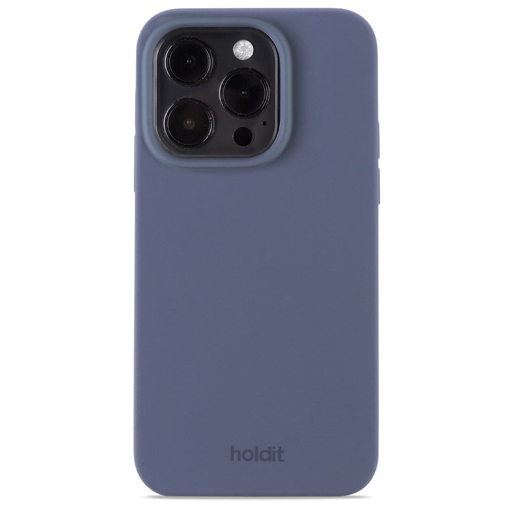 iPhone 14 Pro Holdit Soft Touch Skal Silikon - Pacific Blue