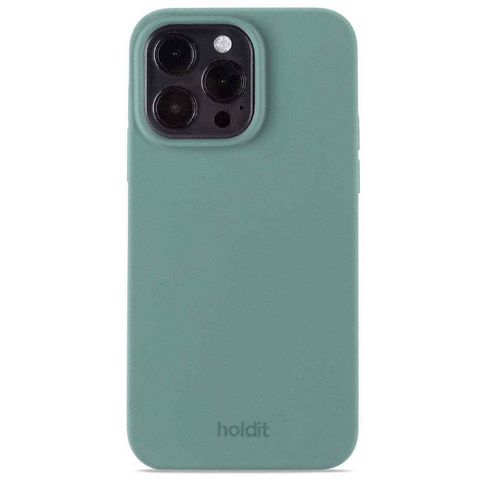 iPhone 14 Pro Max Holdit Soft Touch Skal Silikon - Moss Green