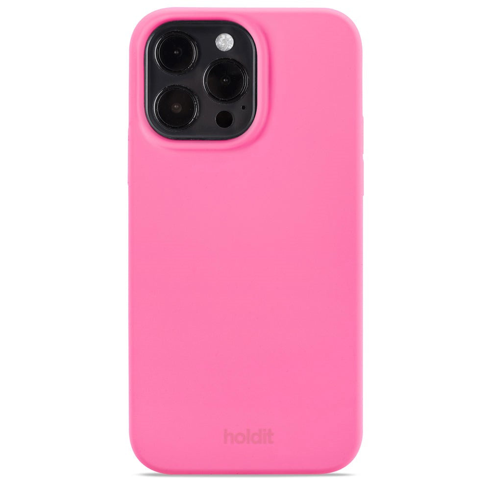 iPhone 14 Pro Max Holdit Soft Touch Skal Silikon - Bright Pink