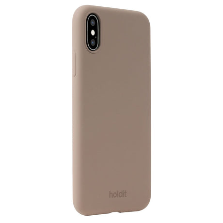 Holdit iPhone Xs/X Soft Touch Skal Silikon - M&a Brown