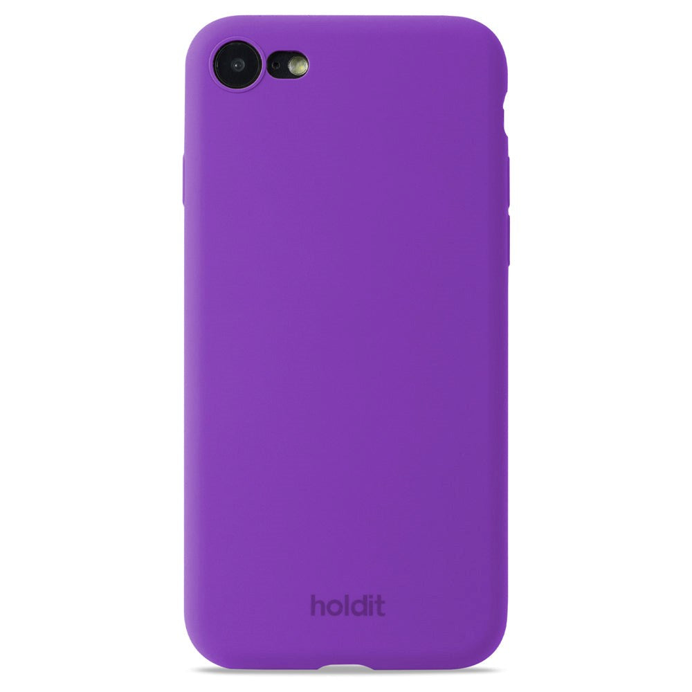 Holdit iPhone SE (2022 / 2020) / 8 / 7 Soft Touch Skal Silikon - Bright Purple