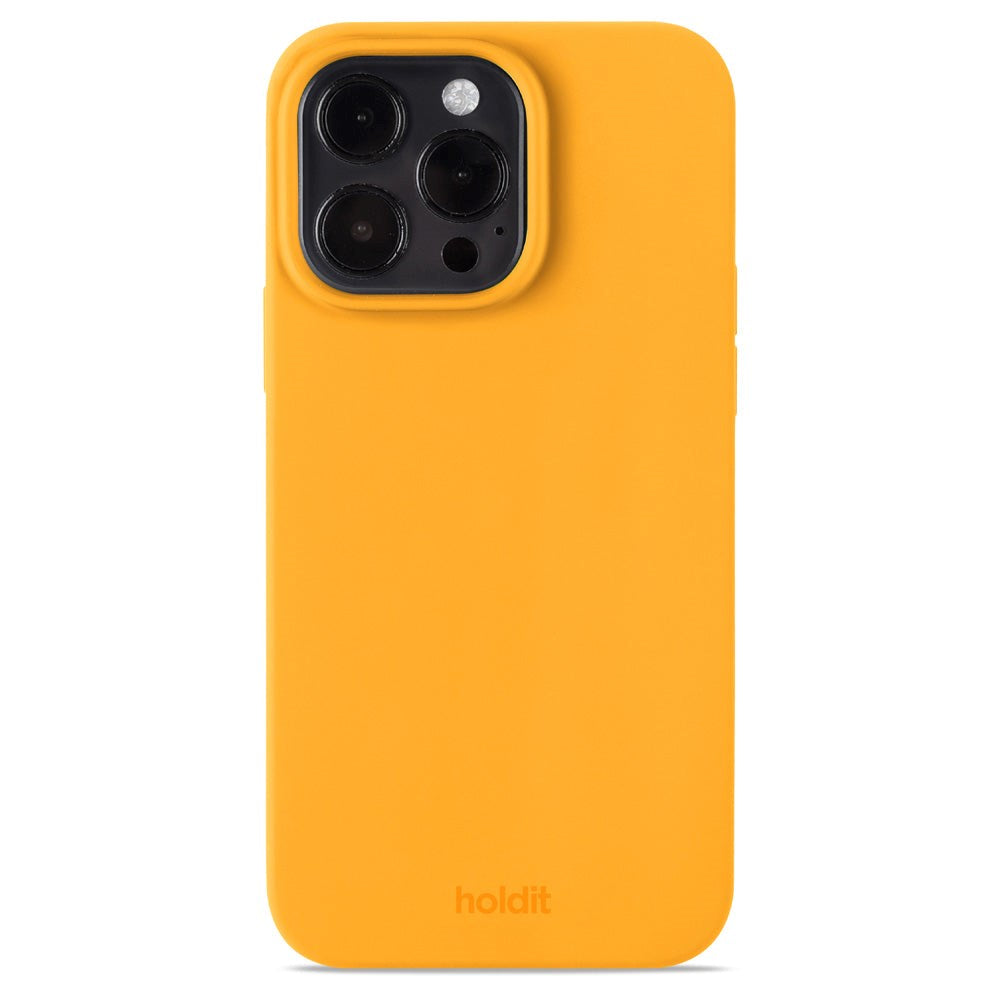 Holdit iPhone 14 Pro Max Soft Touch Skal Silikon - Orange Juice