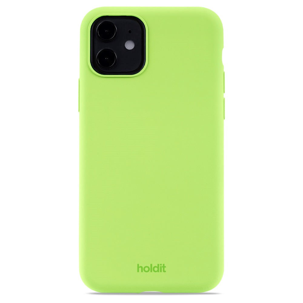 Holdit iPhone 11 Soft Touch Skal Silikon - Acid Green